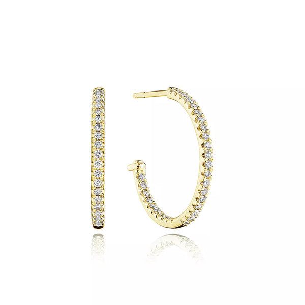 Verragio Veritage Collection 22mm Whimsy Diamond Hoop