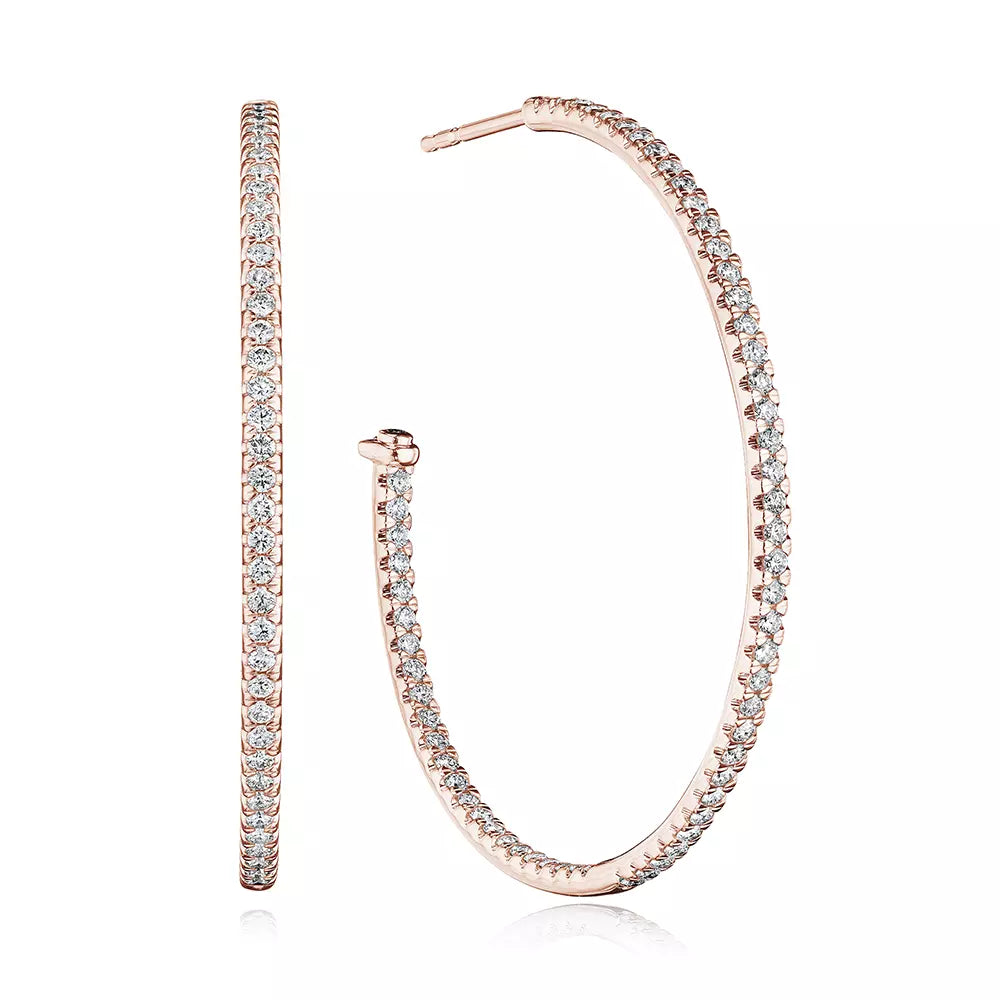 Verragio Veritage Collection 40mm Whimsy Diamond Hoop