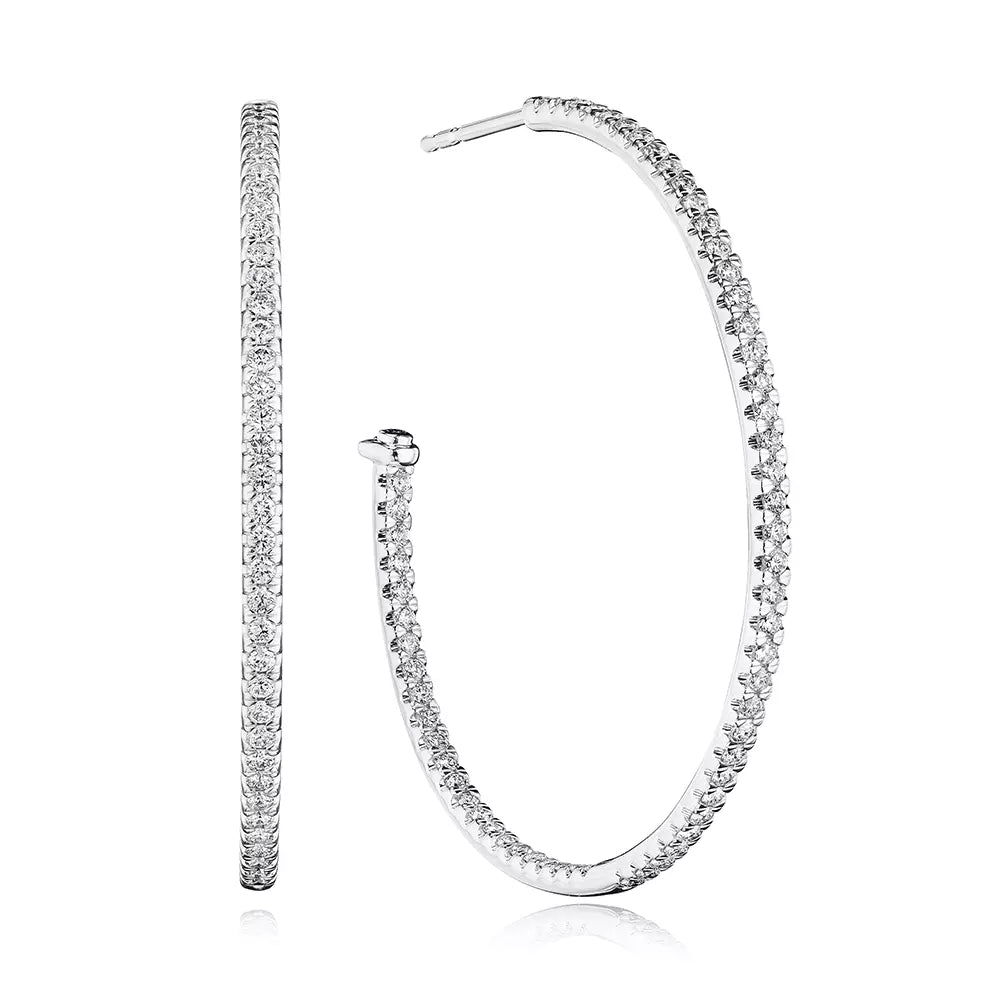 Verragio Veritage Collection 40mm Whimsy Diamond Hoop