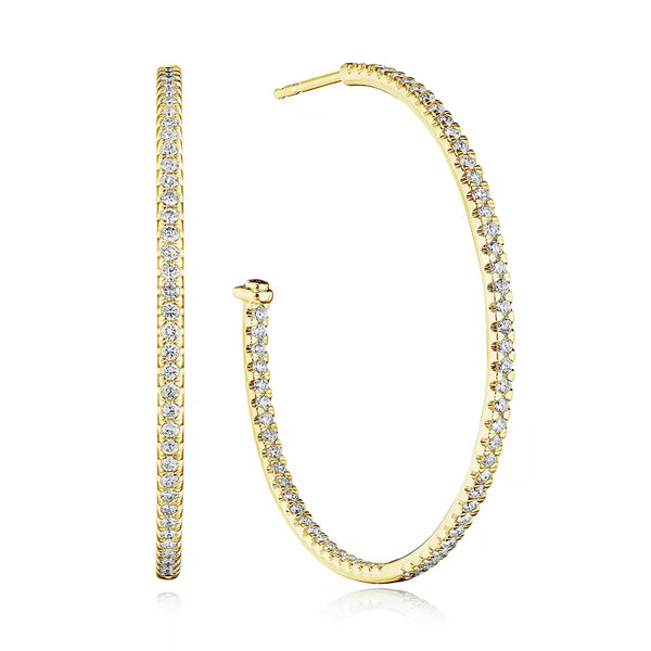 Verragio Veritage Collection 40mm Whimsy Diamond Hoop