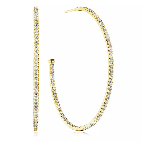 Verragio Veritage Collection 50mm Whimsy Diamond Hoop