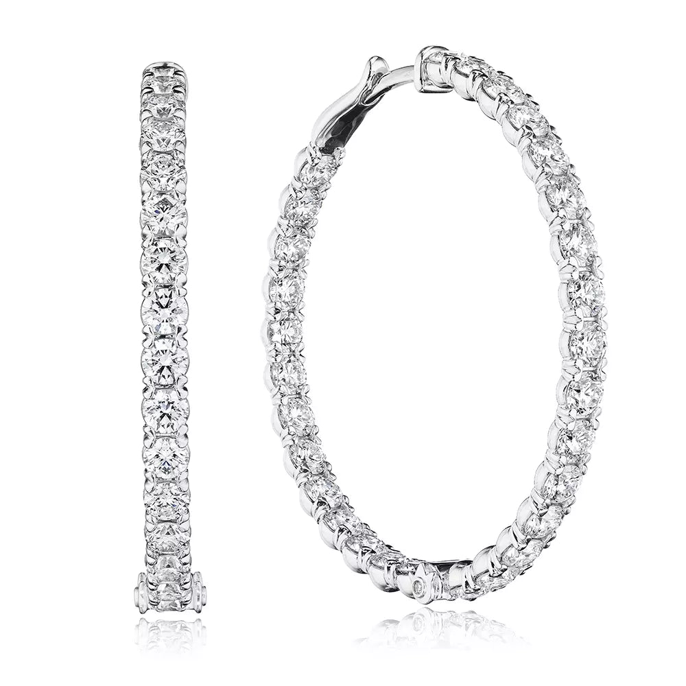Verragio Veritage Audacity 40 mm Diamond Hoop
