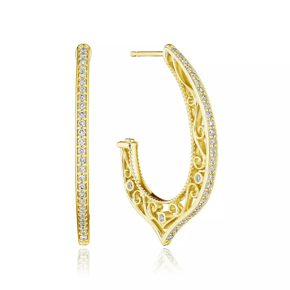 Verragio Reverie Collection Morgan Large Filigree Hoop