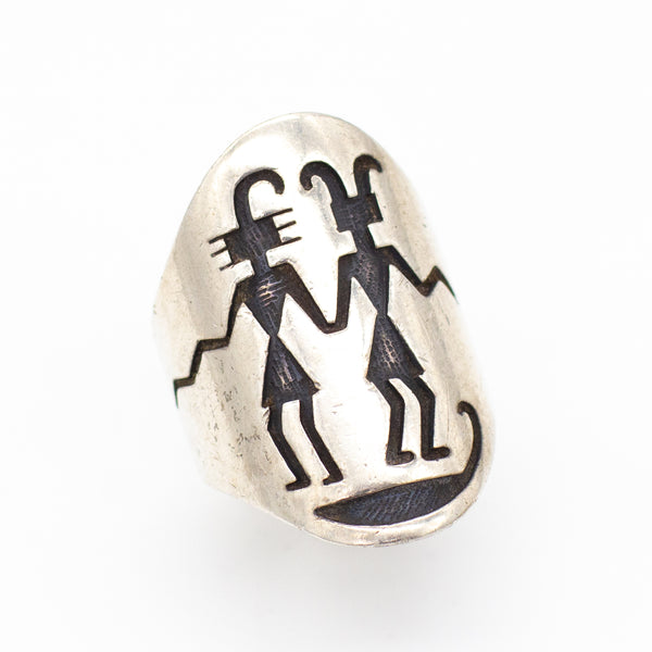 Victor Coochwytewa Hopi Handmade Sterling Silver Ring