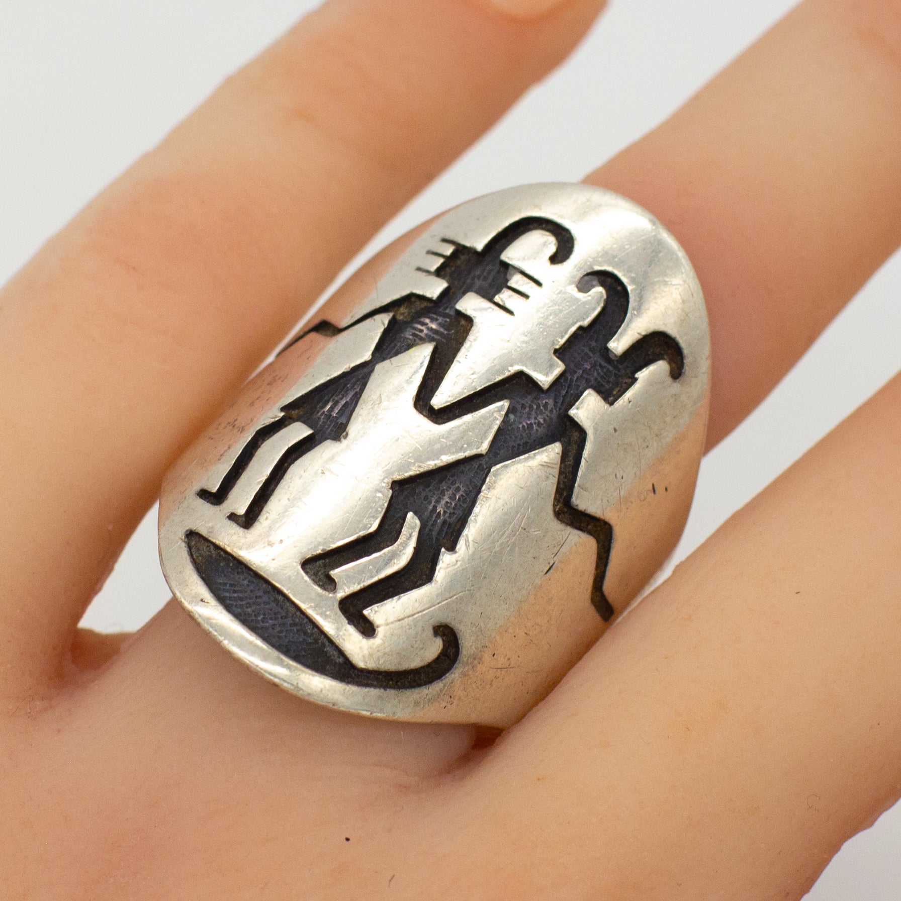 Victor Coochwytewa Hopi Handmade Sterling Silver Ring