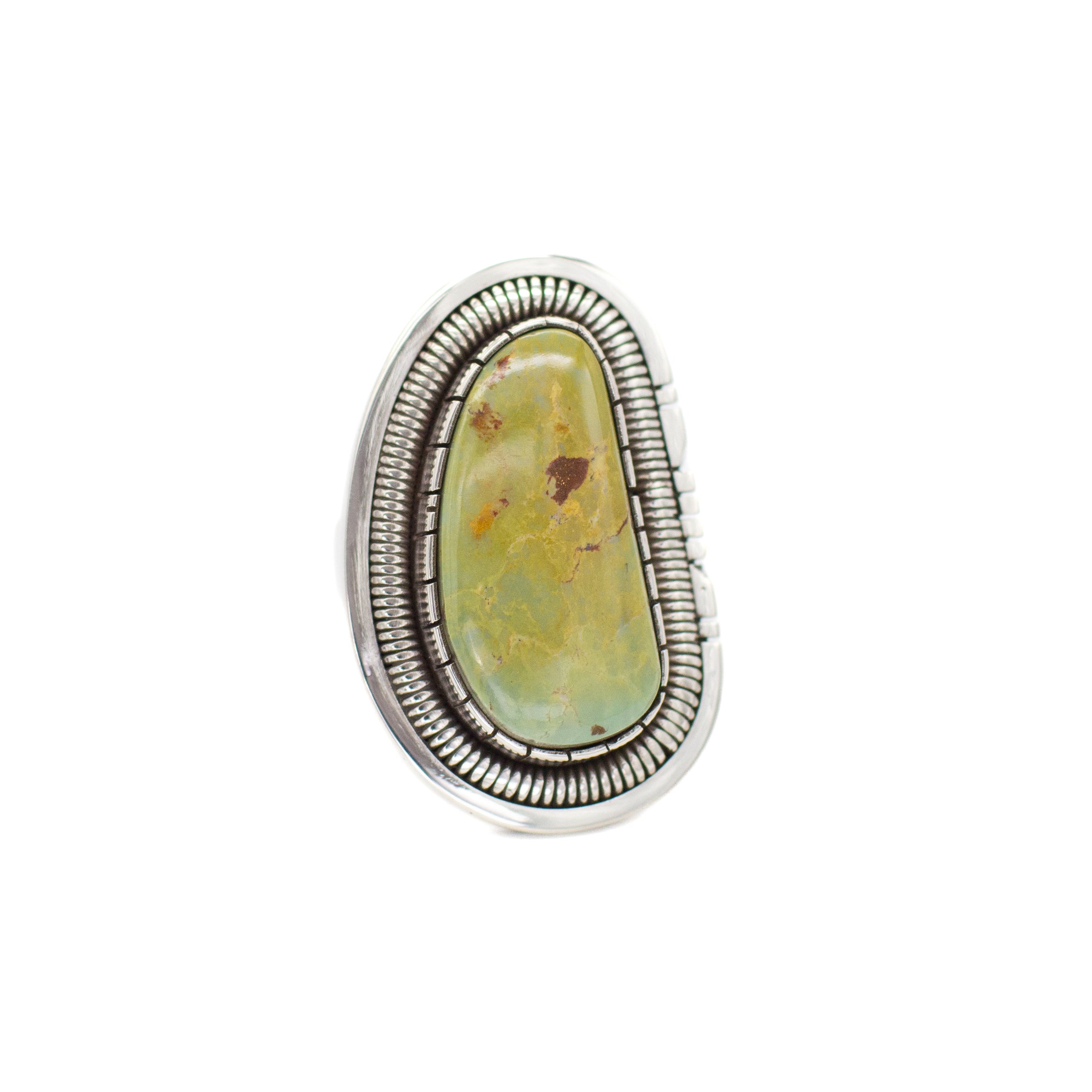 Walter Vandaver Navajo Handmade Sterling Silver Turquoise Ring