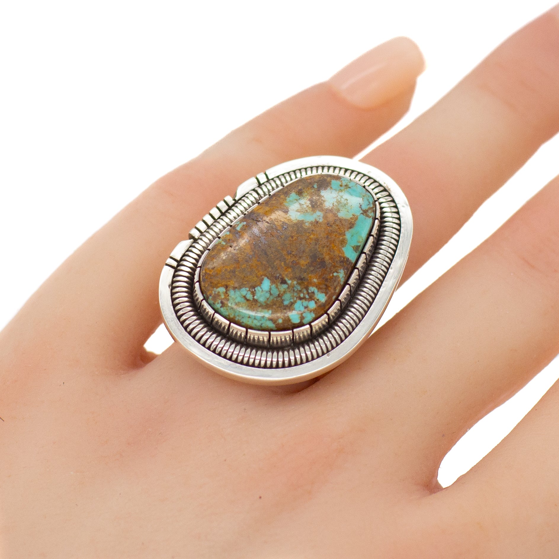 Walter Vandaver Sterling Silver Turquoise Ring