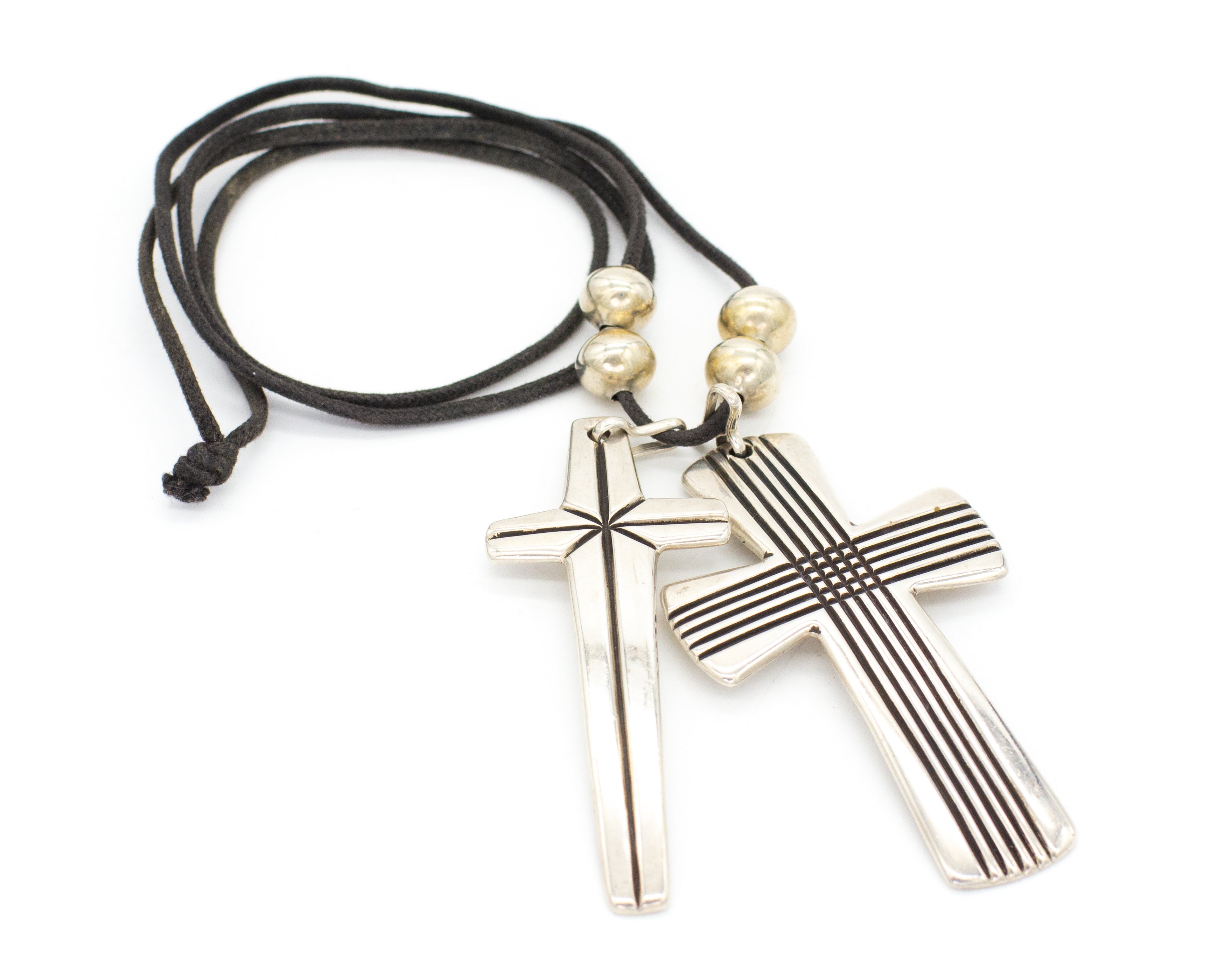 Cippy Crazyhorse Cohiti Handmade Sterling Silver Cross Necklace