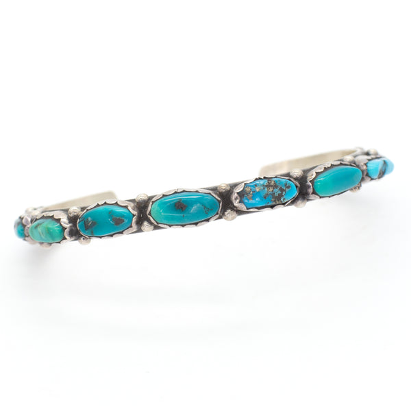 Hallmark RS Navajo Handmade Sterling Silver Turquoise Cuff Bracelet
