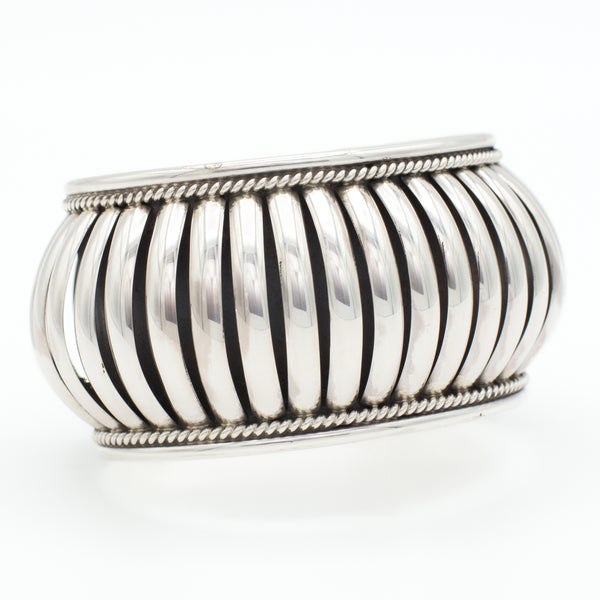 Pricilla Apache Navajo Handmade Sterling Silver Cuff Bracelet