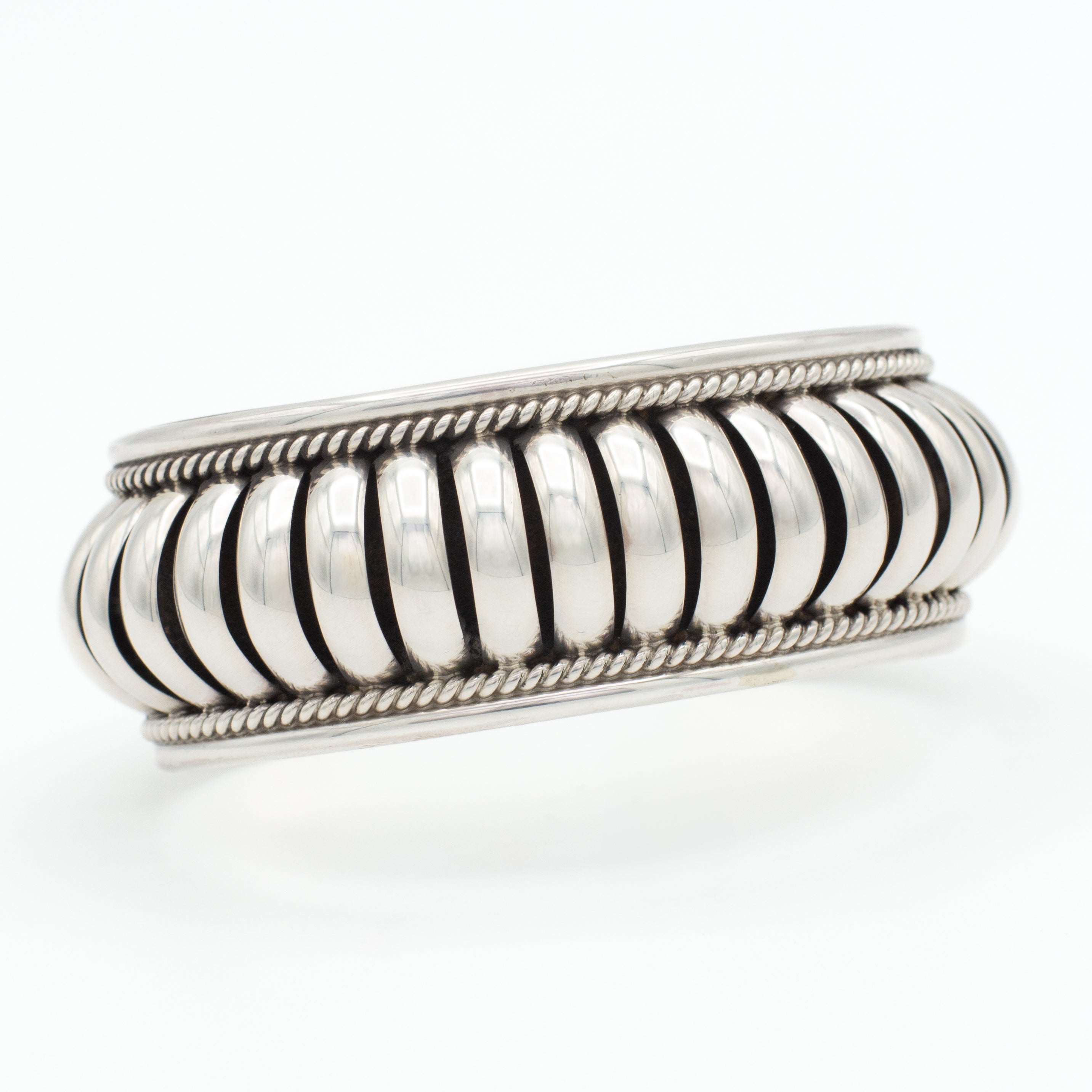 Pricilla Apache Navajo Handmade Sterling Silver Cuff Bracelet