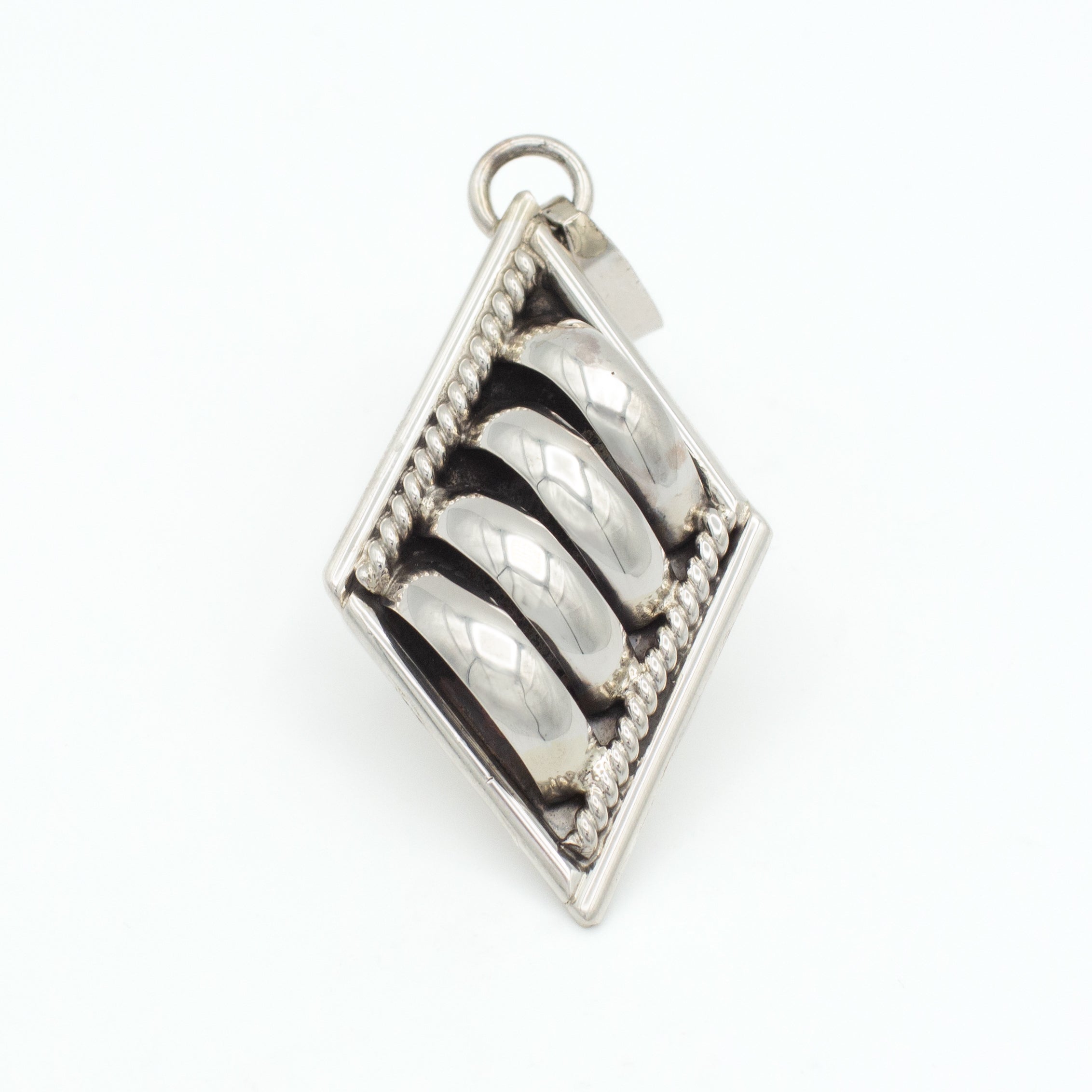 Pricilla Apache Navajo Handmade Sterling Silver Pendant