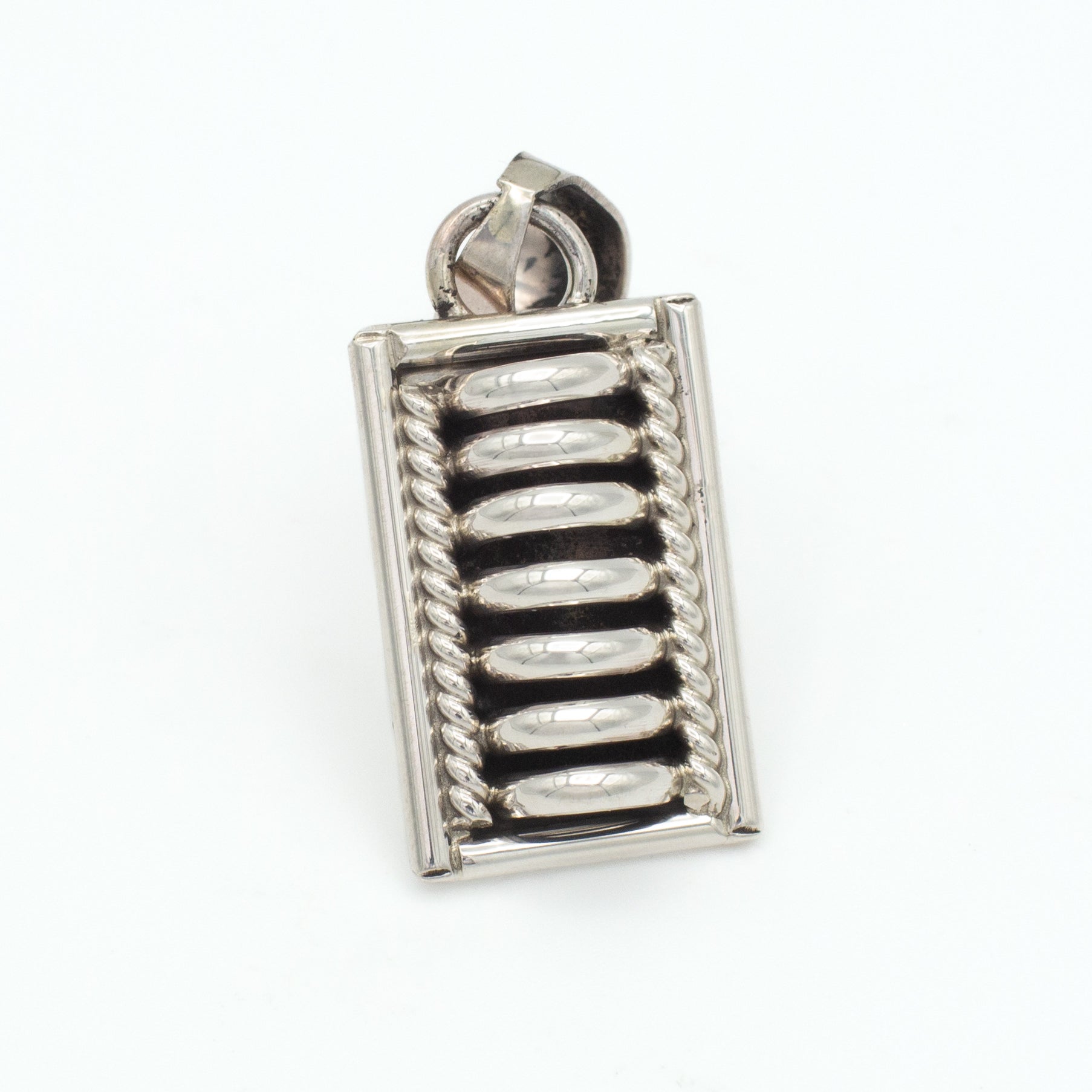 Pricilla Apache Navajo Handmade Sterling Silver Pendant