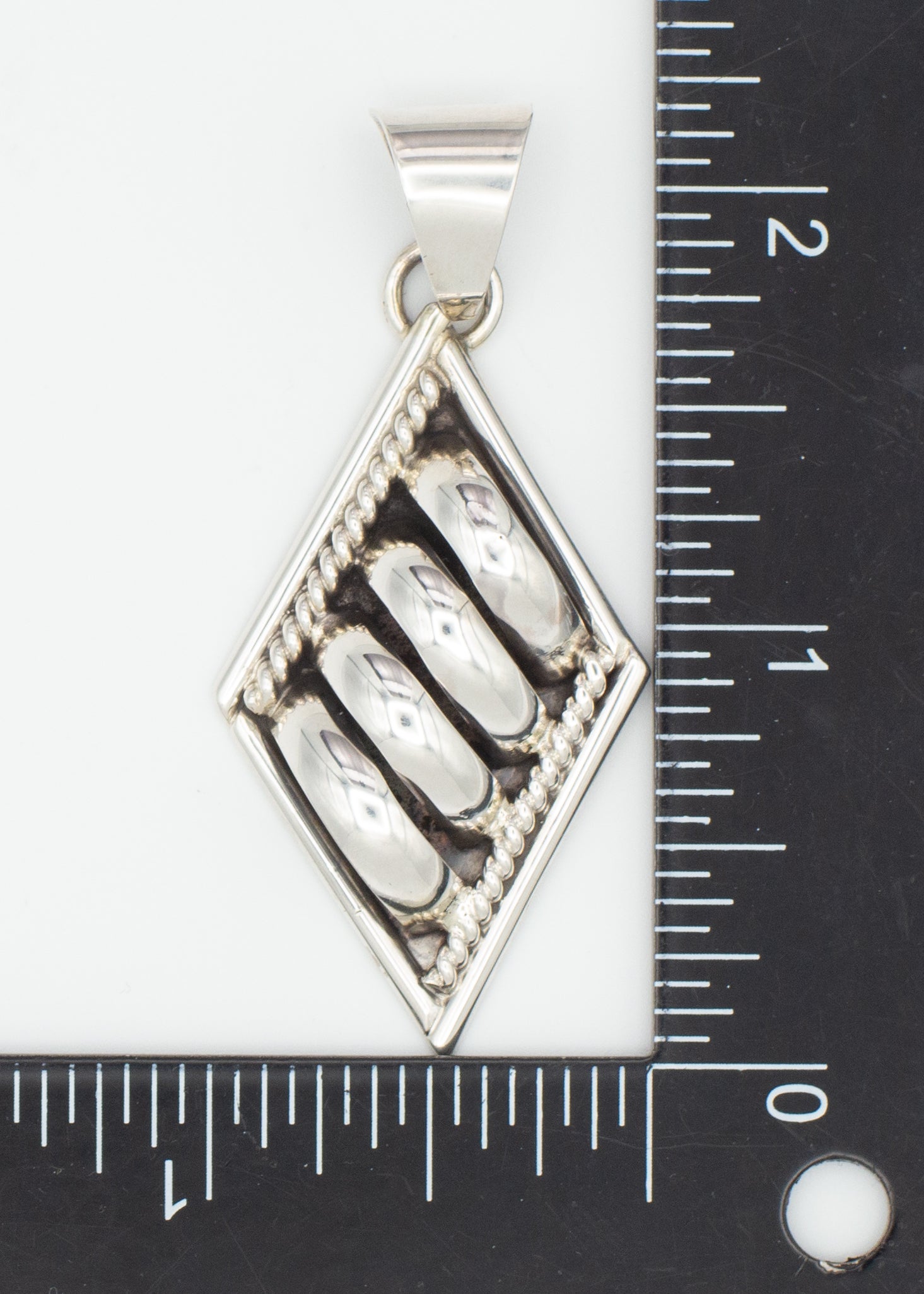 Pricilla Apache Navajo Handmade Sterling Silver Pendant