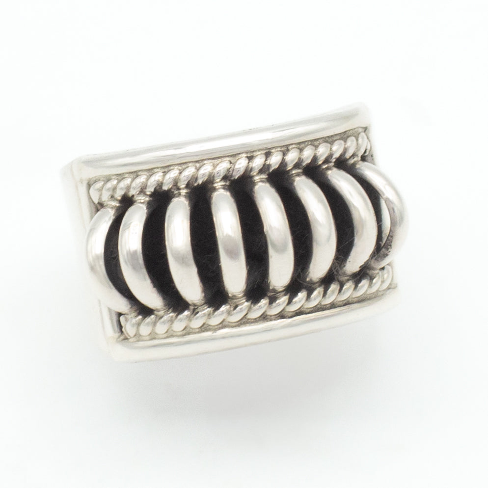 Pricilla Apache Navajo Handmade Sterling Silver Ring (Size 7)