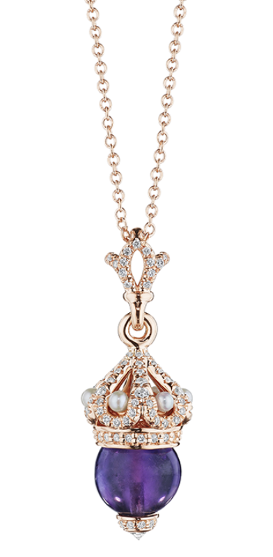 Verragio Reverie Collection Small Orb Pearl and Diamond Pendant