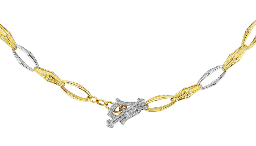 Verragio Reverie Collection Rosecliffe Alternating Diamond Link Necklace