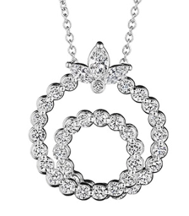 Verragio Vanguard Collection Hera Marquise Spiral Diamond Pendant