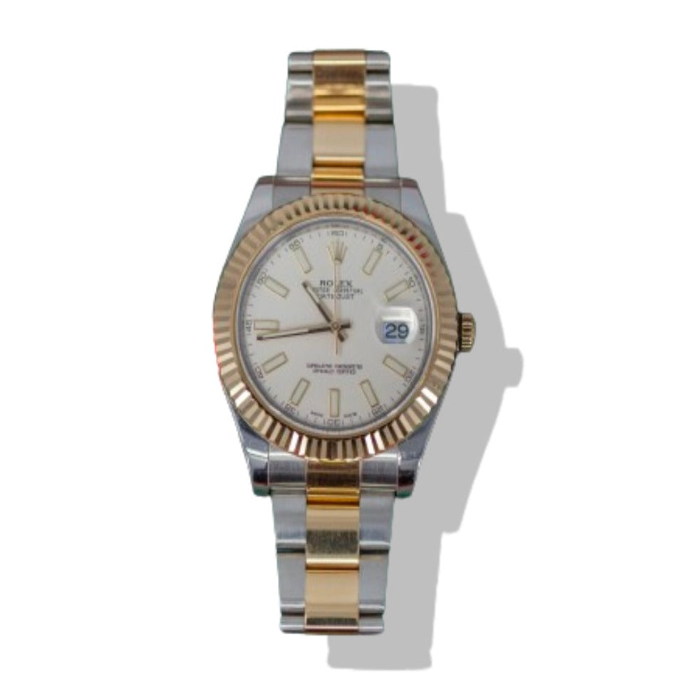 Pre-Owned DateJust 18k Yellow Gold & Stainless Steel 41mm