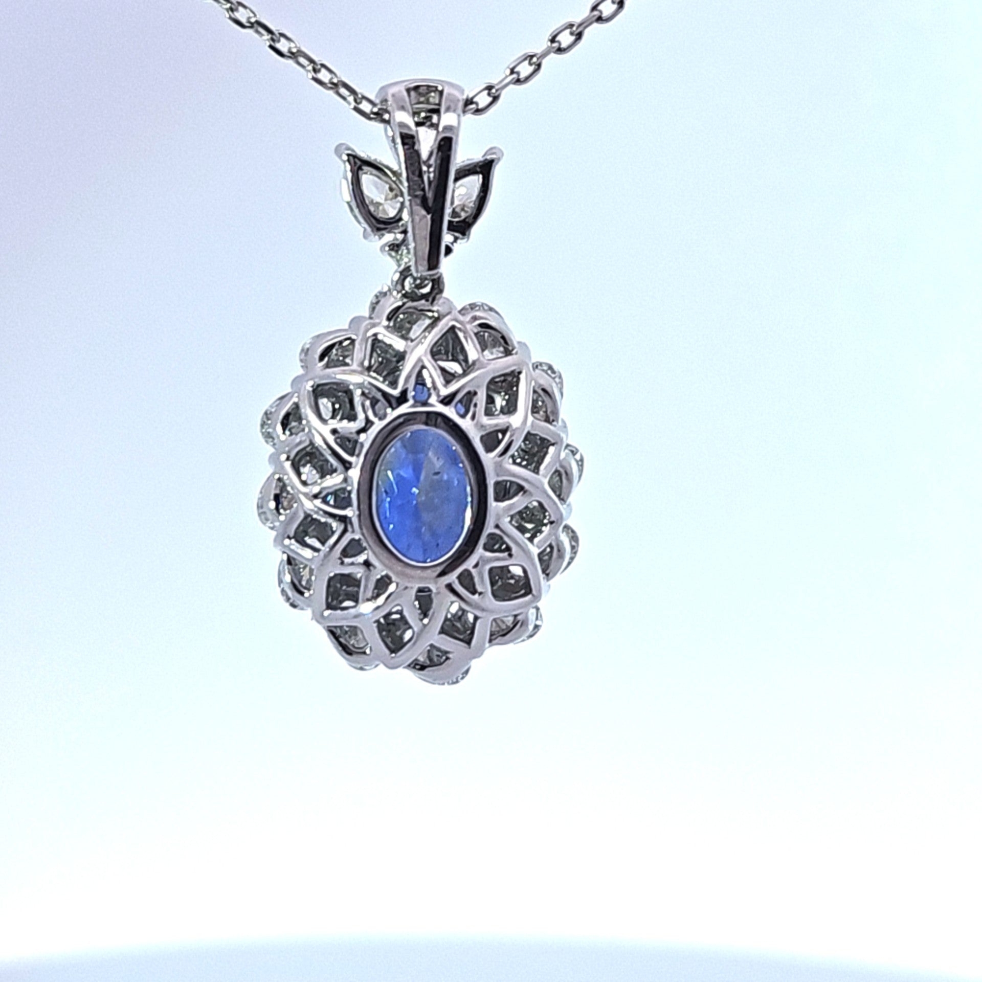 Sapphire and Diamond Necklace
