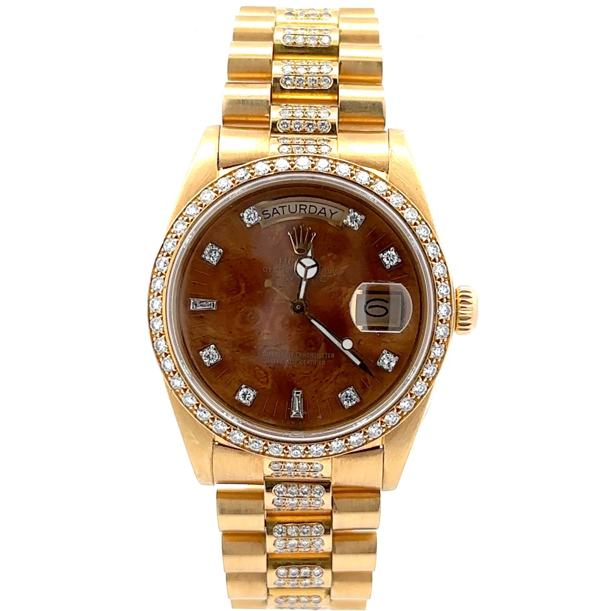 Rolex Presidential Daydate Burlwood