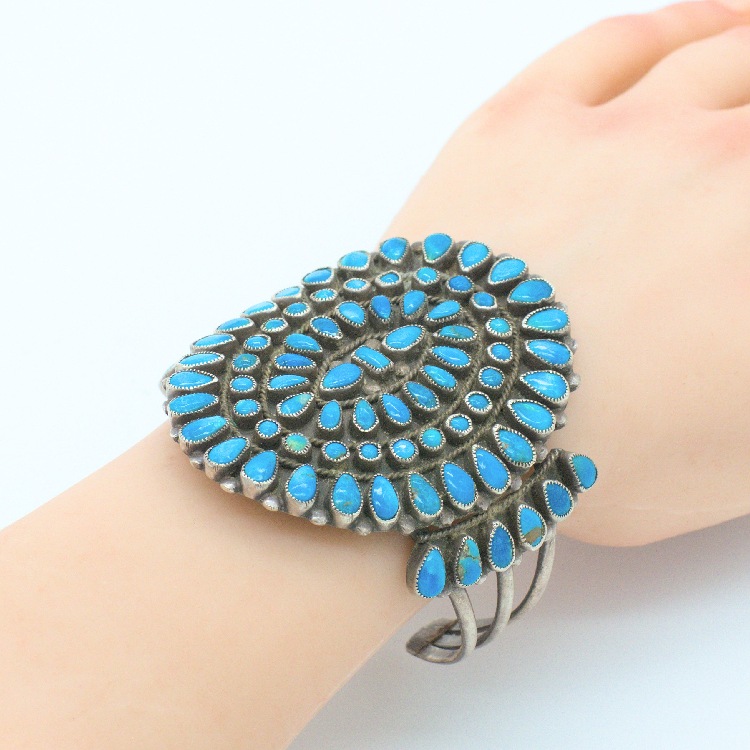 Bracelet argent turquoises femme par la bijouterie art'emi Bracelet argent turquoises femme par la bijouterie art'emi