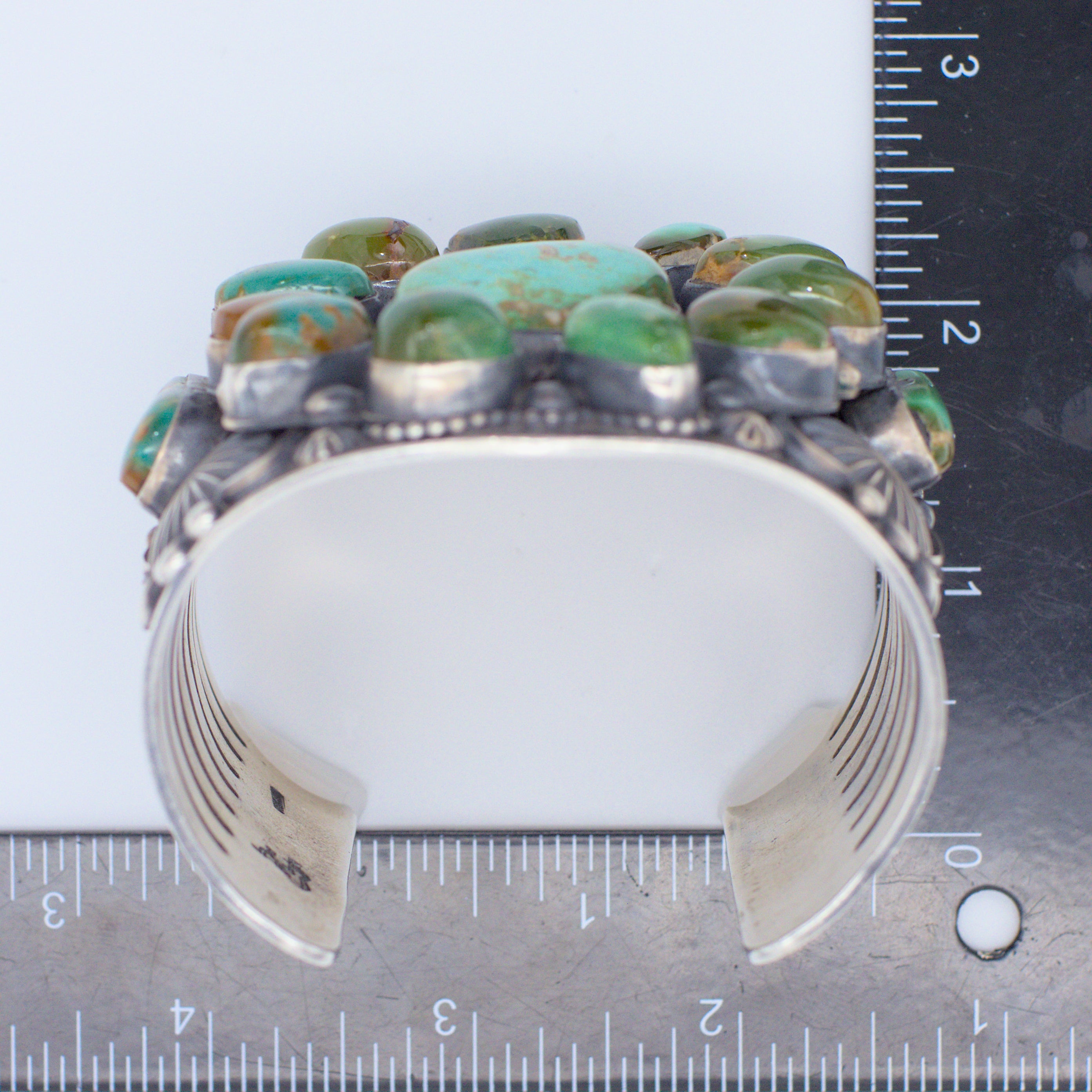 Delbert Gordon Handmade Navajo Sterling Silver Royston Turquoise Bracelet