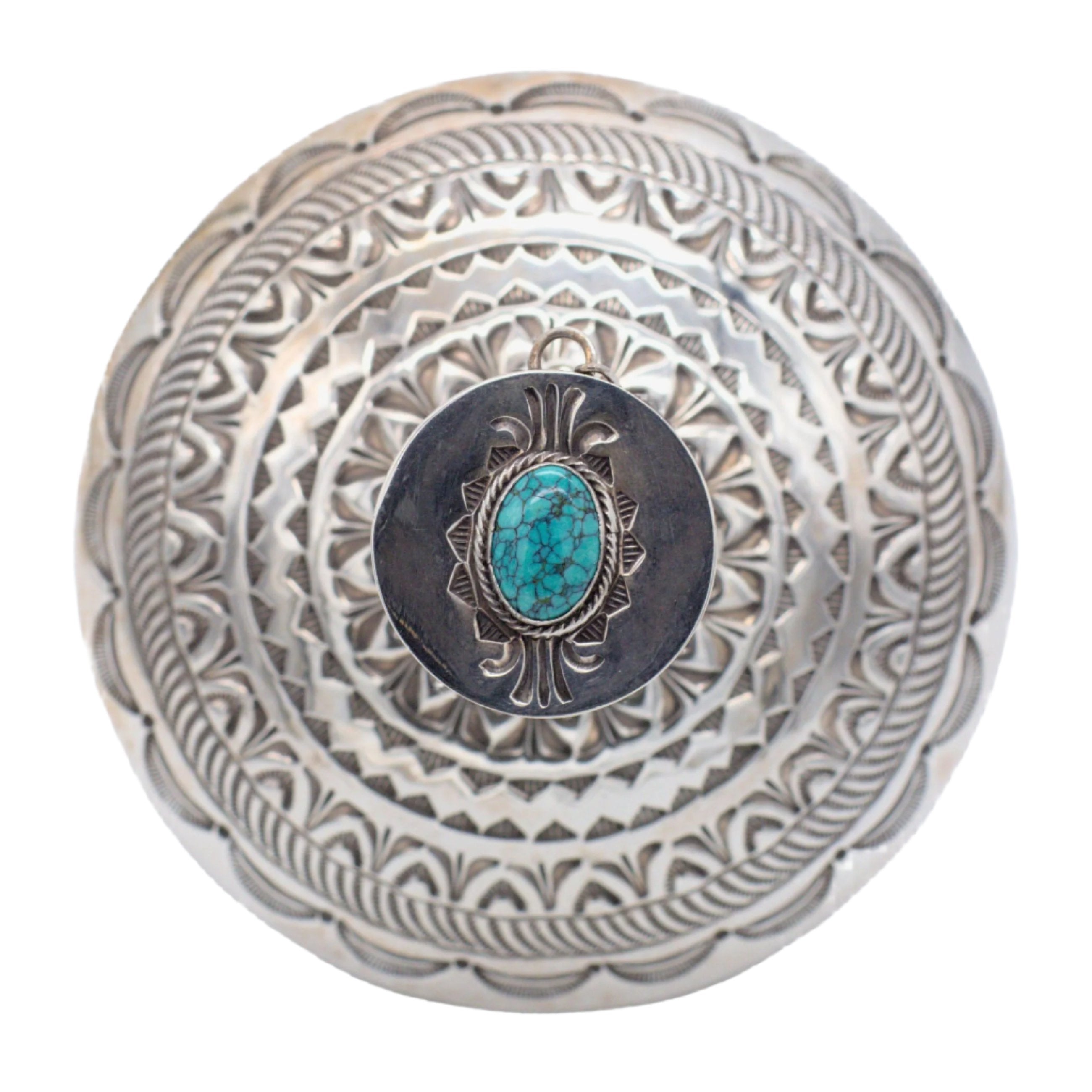 Hallmark LE Vintage Sterling Silver Turquoise Vessel