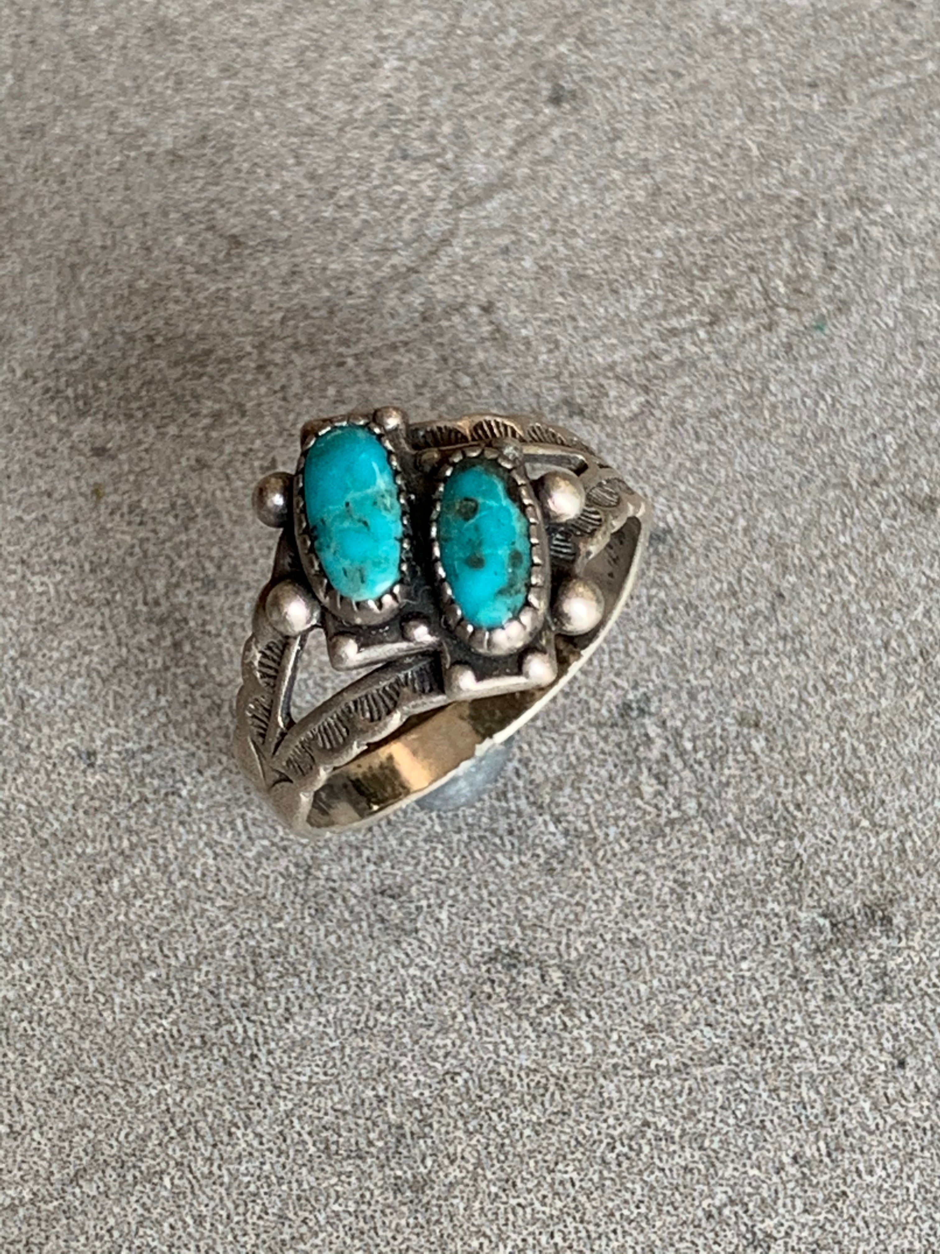 Vintage Sterling Turquoise Ring