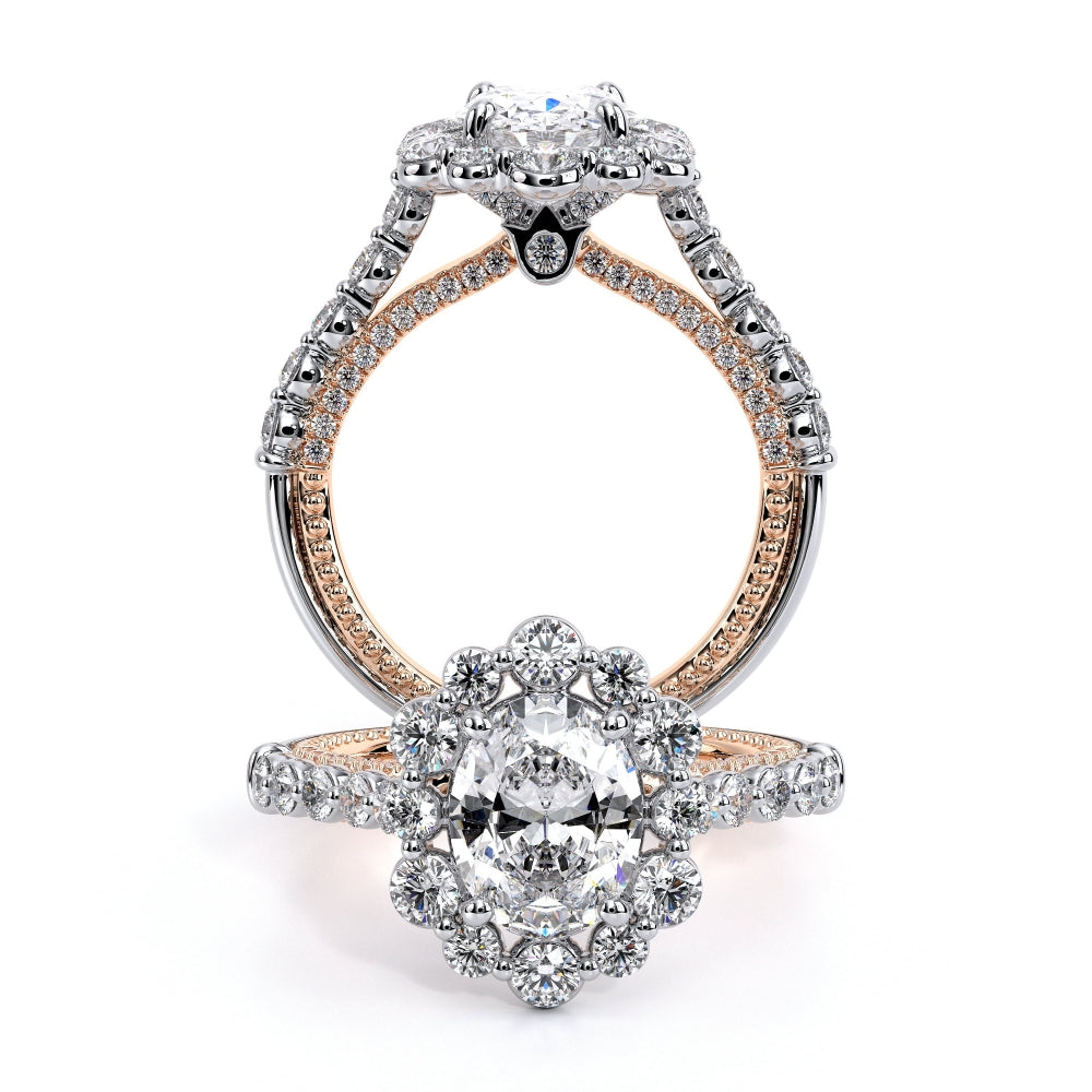 Verragio Two-Tone ctw Diamond Riviera Engagement Ring 18k