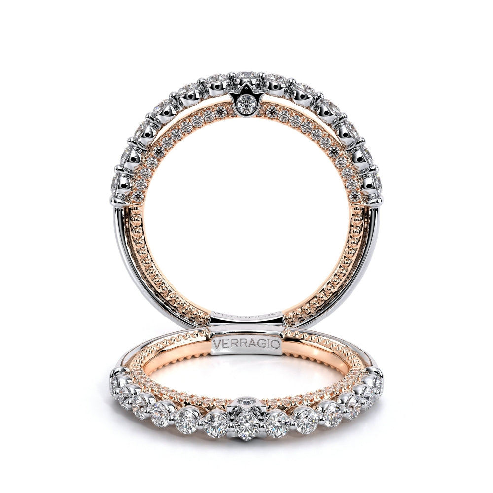 Verragio Two-Tone ctw Diamond Riviera Engagement Ring 18k