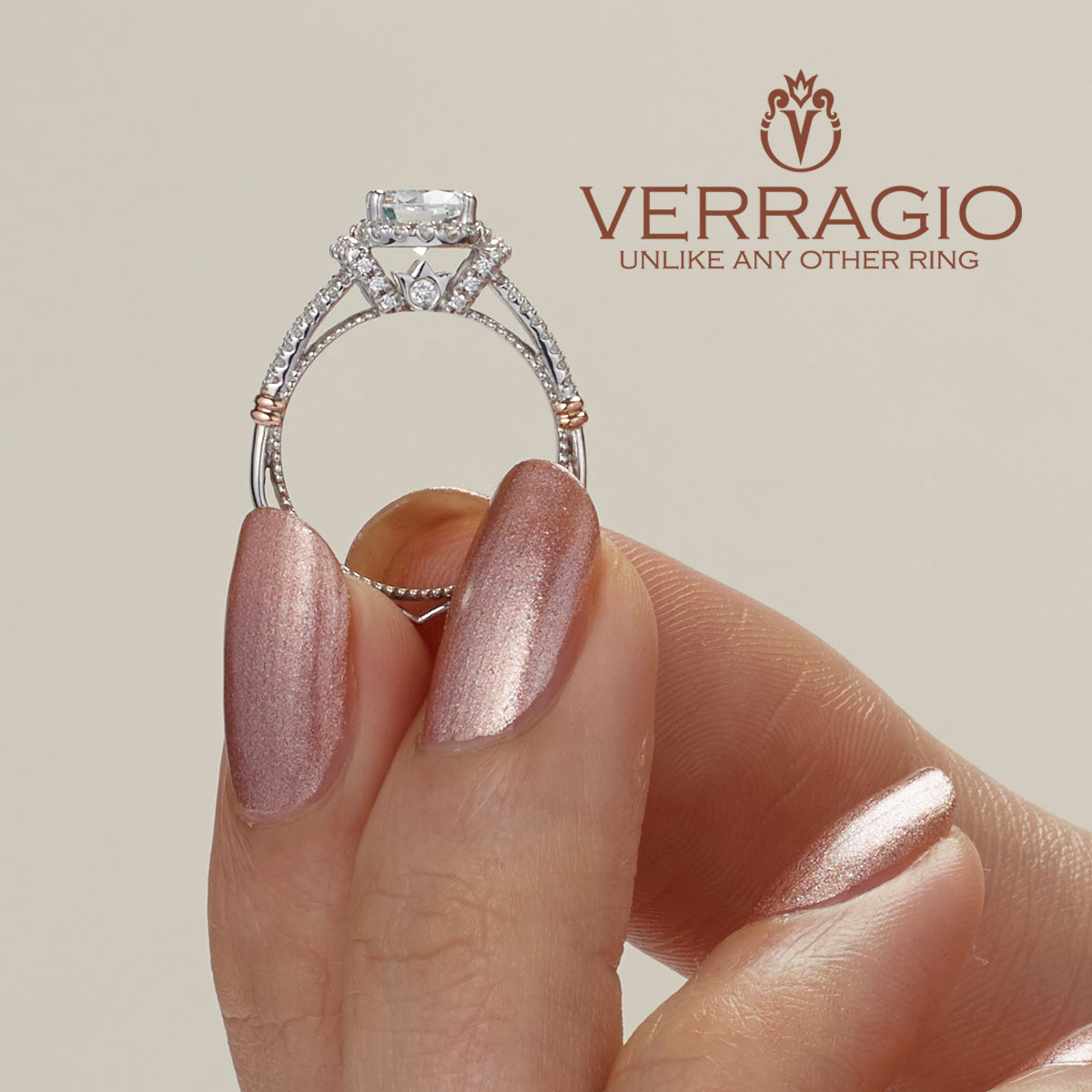 Diamond Engagement Ring Verragio Parisian Collection 117R 1.30ctw