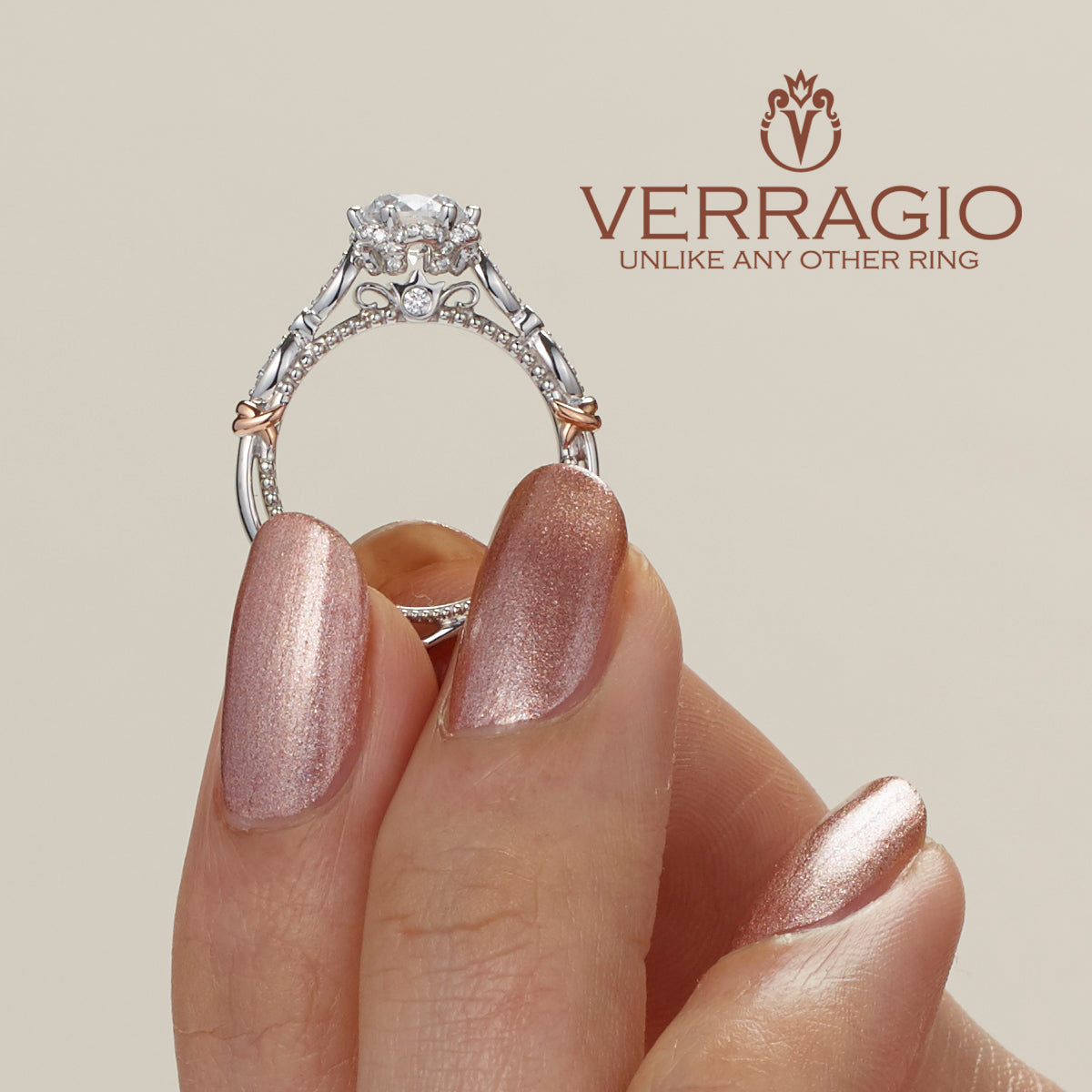 Diamond Engagement Ring Verragio Parisian Collection 141R 1.25ctw