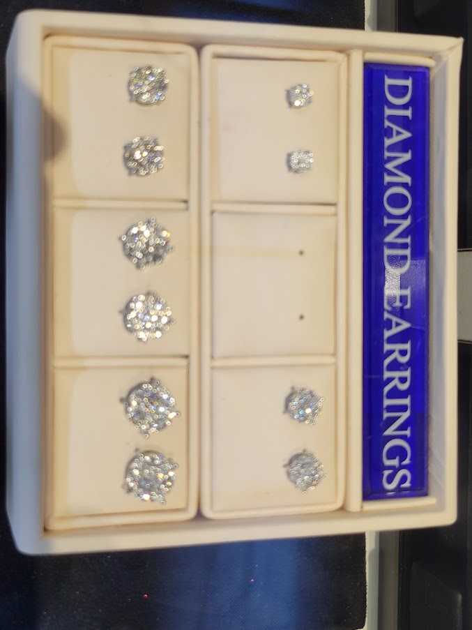 Diamond Cluster Studs