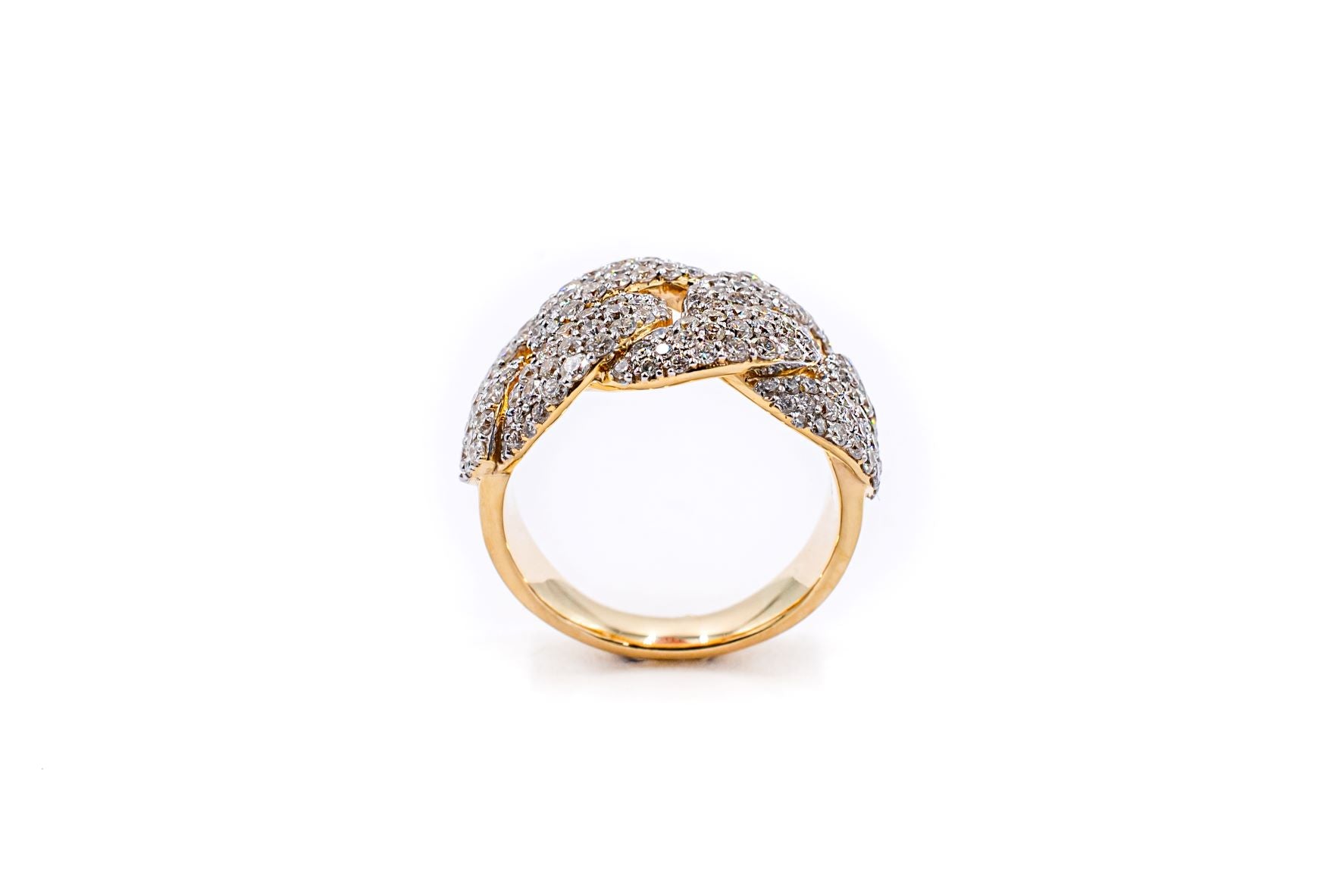 2 3/4 ctw Men's Diamond Cuban Style Ring