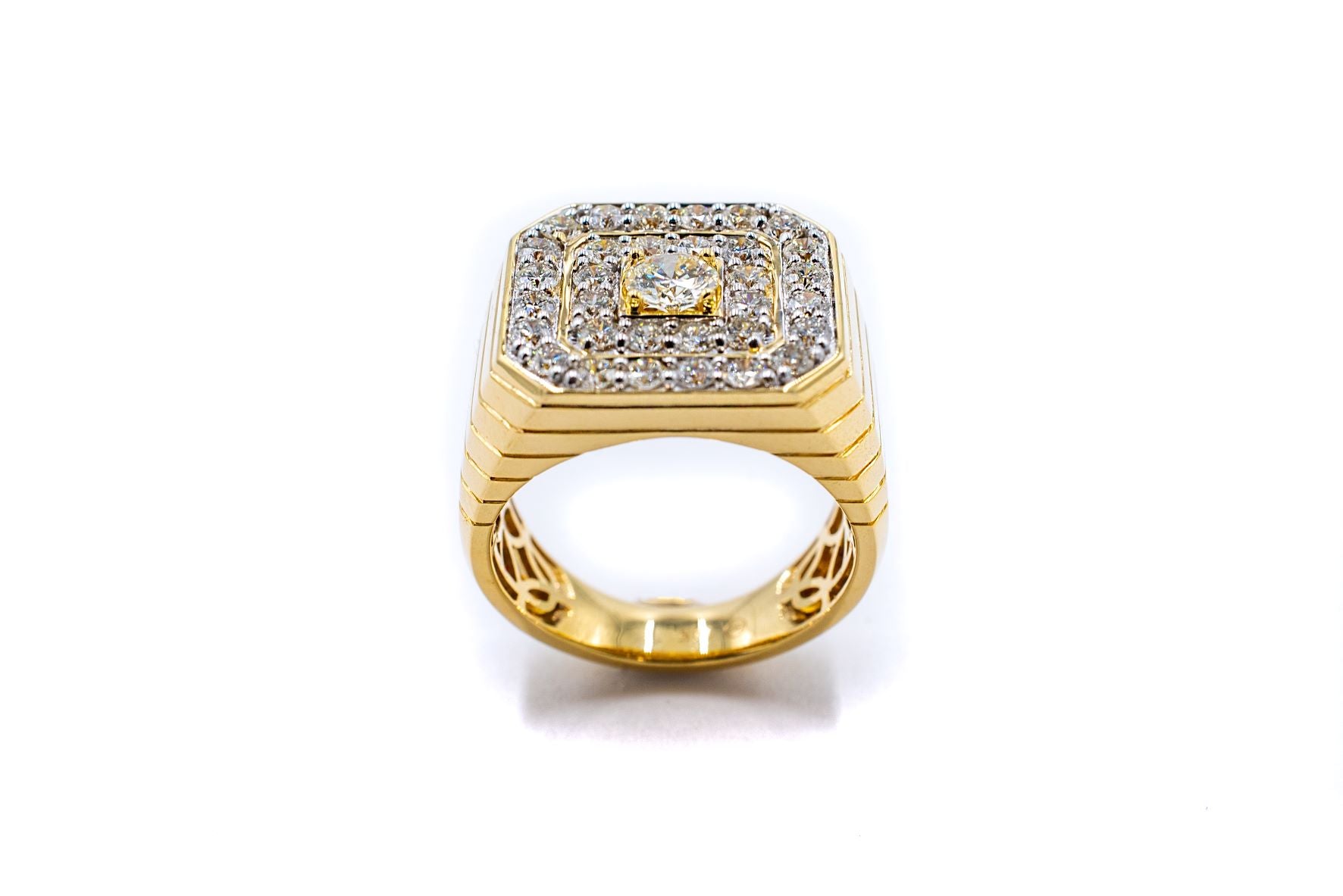 2.15 ctw Men's Diamond Watch Style Ring