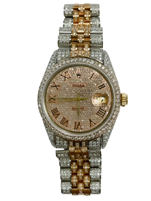 Diamond Rolex DateJust Two-Tone Stainless Steel