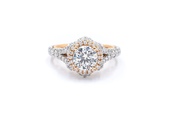 Verragio Two-Tone 1.96 ctw Diamond Engagement Ring 18k