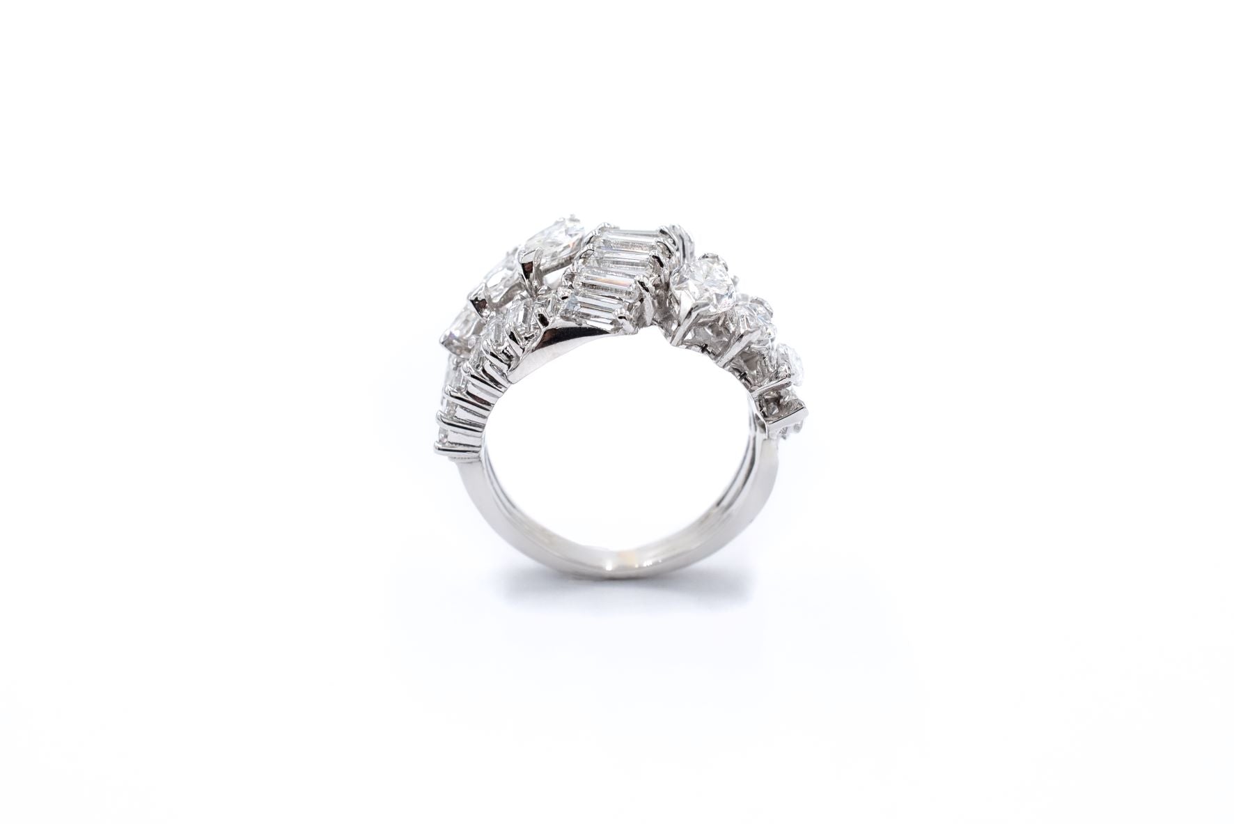 3 ctw Marquise and Baguette Diamond Ring