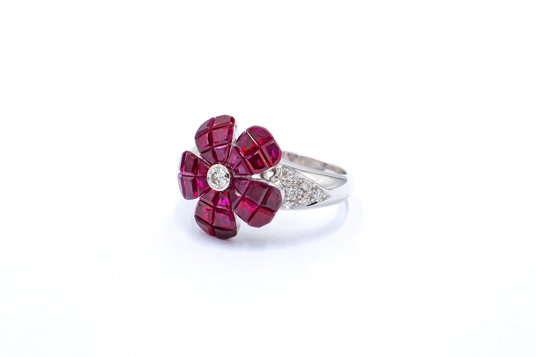 Vintage Estate Ruby and Diamond Ring