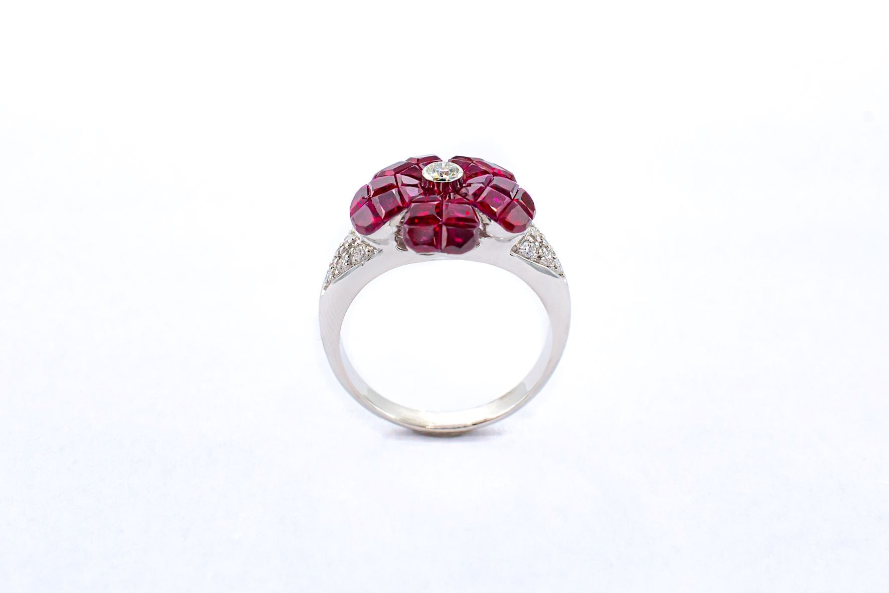 Vintage Estate Ruby and Diamond Ring