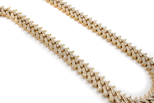20 ctw Spiked Miami Cuban Chain