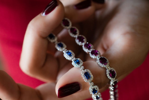 Sapphire and Diamond Bracelet 18k