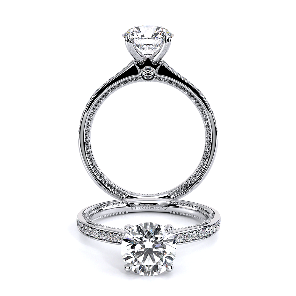 Verragio Collection Accented Diamond Engagement Ring Lab Grown Center