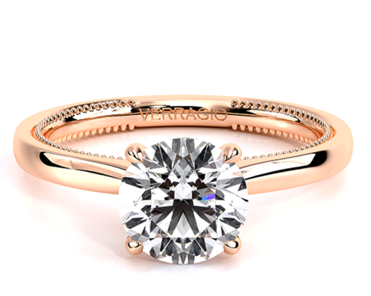 Verragio Solitaire Diamond Ring Lab Grown Center Diamond