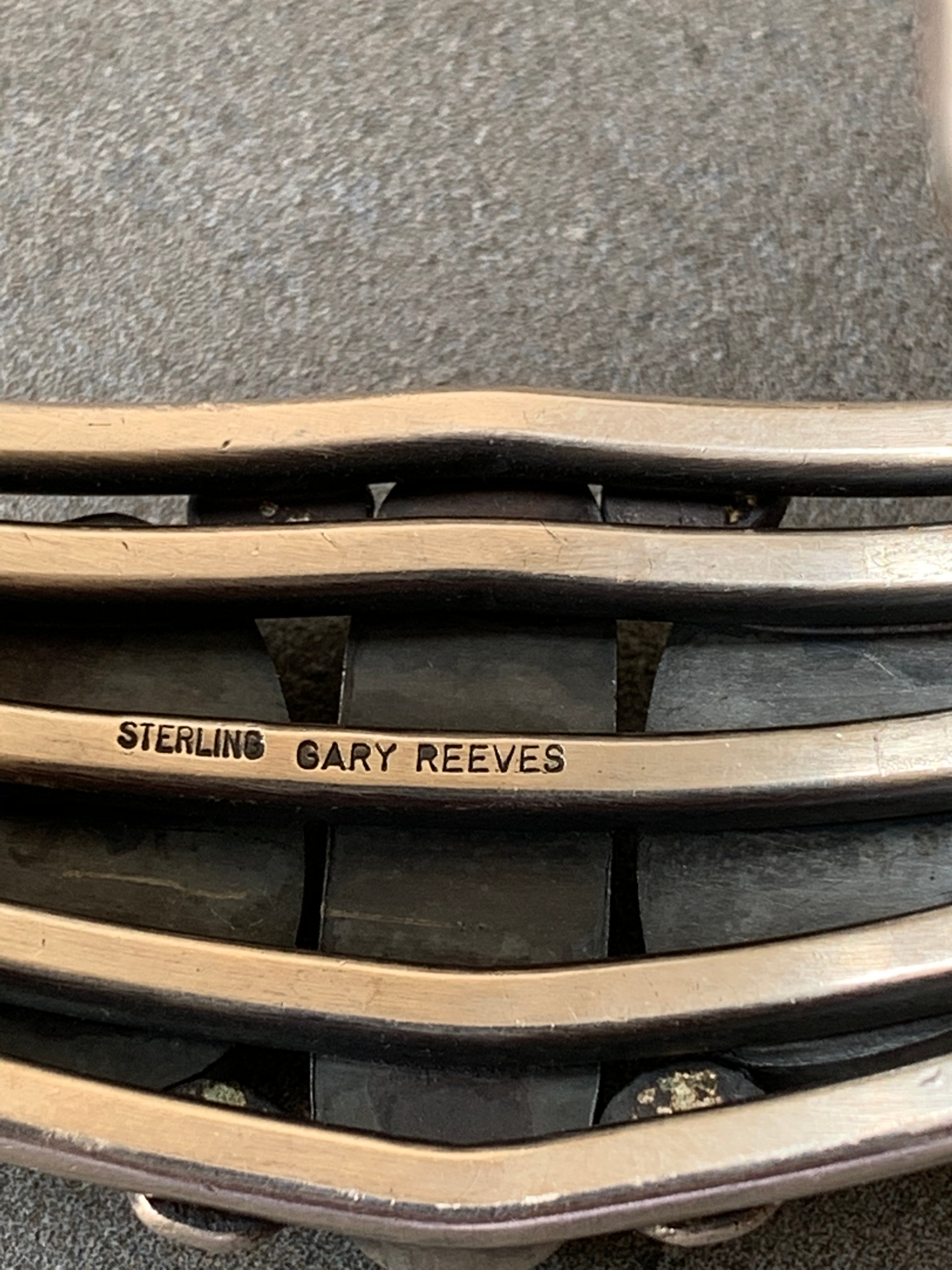 Gary Reeves Navajo Natural Turquoise Sterling Silver Cuff