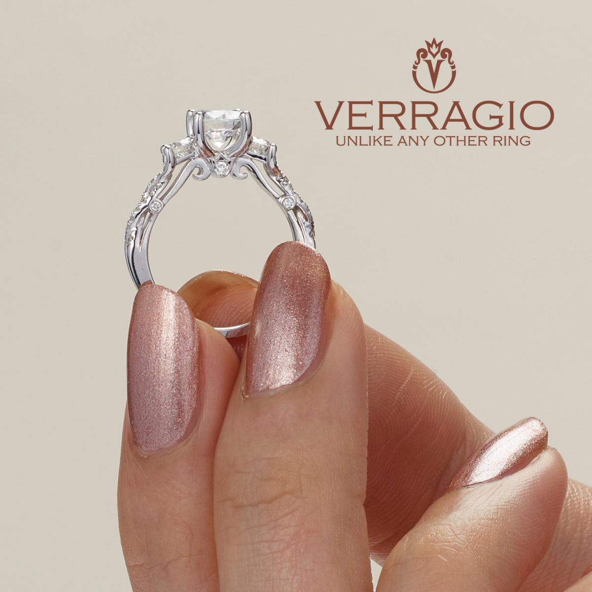 Diamond Engagement Ring Verragio Insignia Collection 7055R 1.55.ctw