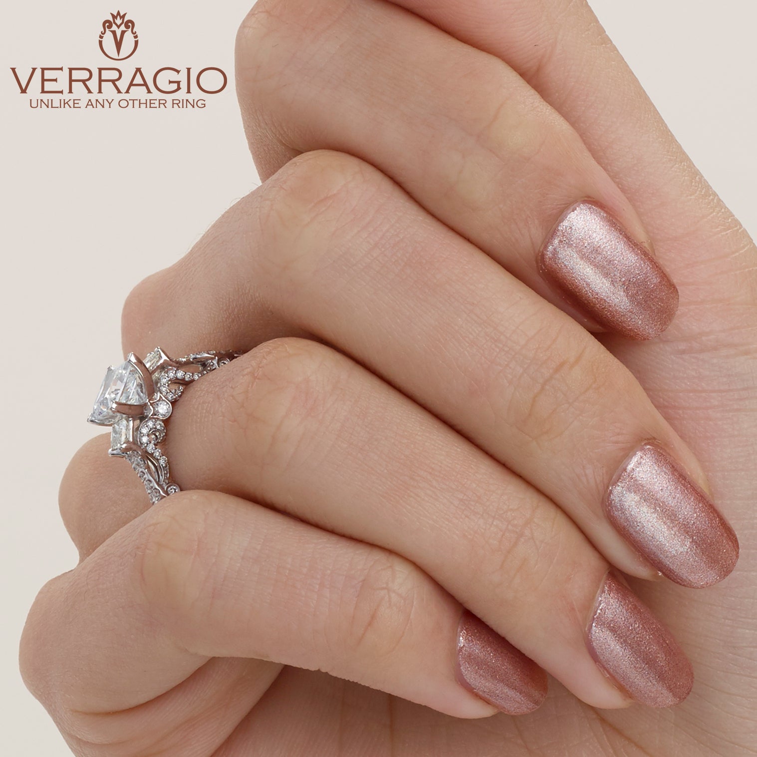Diamond Engagement Ring Verragio Insignia Collection 7074P 1.55ctw