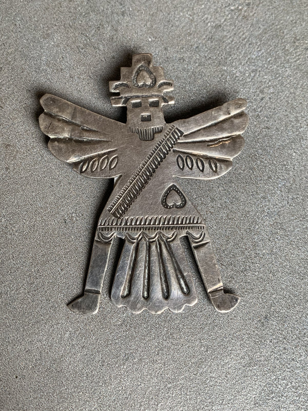 Sterling Silver HandMade Thunderbird Pin