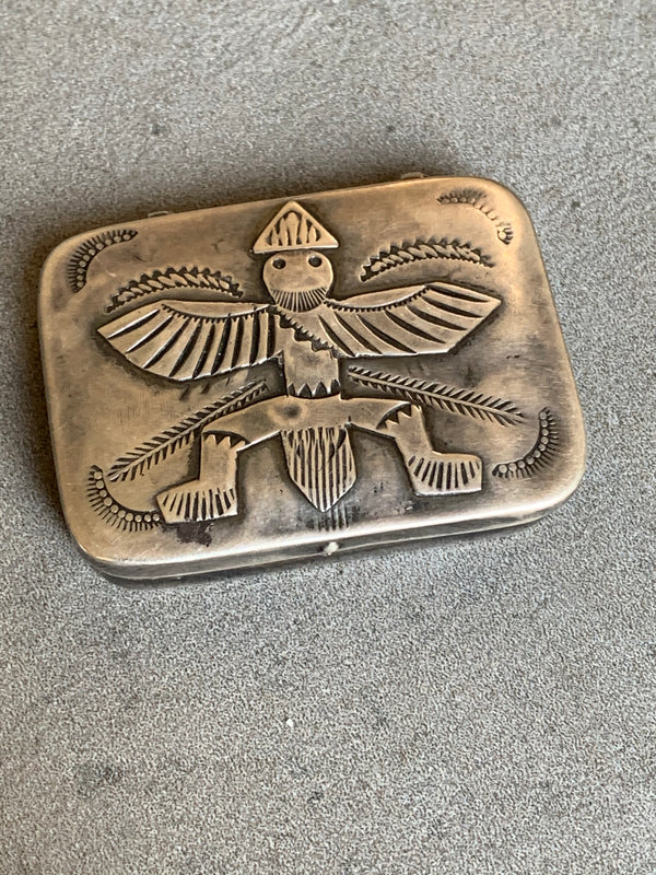 Copy of Fred Harvey Era Sterling Thunderbird Pill box